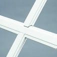 1 inch sculptured grill bar for slider windows