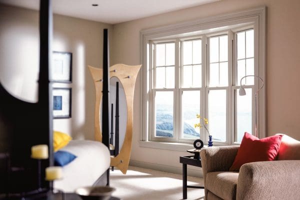 Bay window in bedroom — Central Florida home