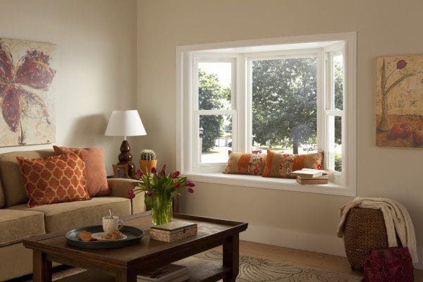 Bay window in living room — Central Florida home