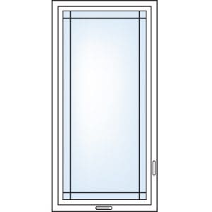 Prairie grill pattern — casement windows