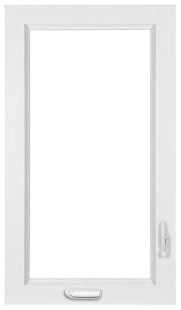 White vinyl casement window — Simonton replacement casement window for Central Florida homes