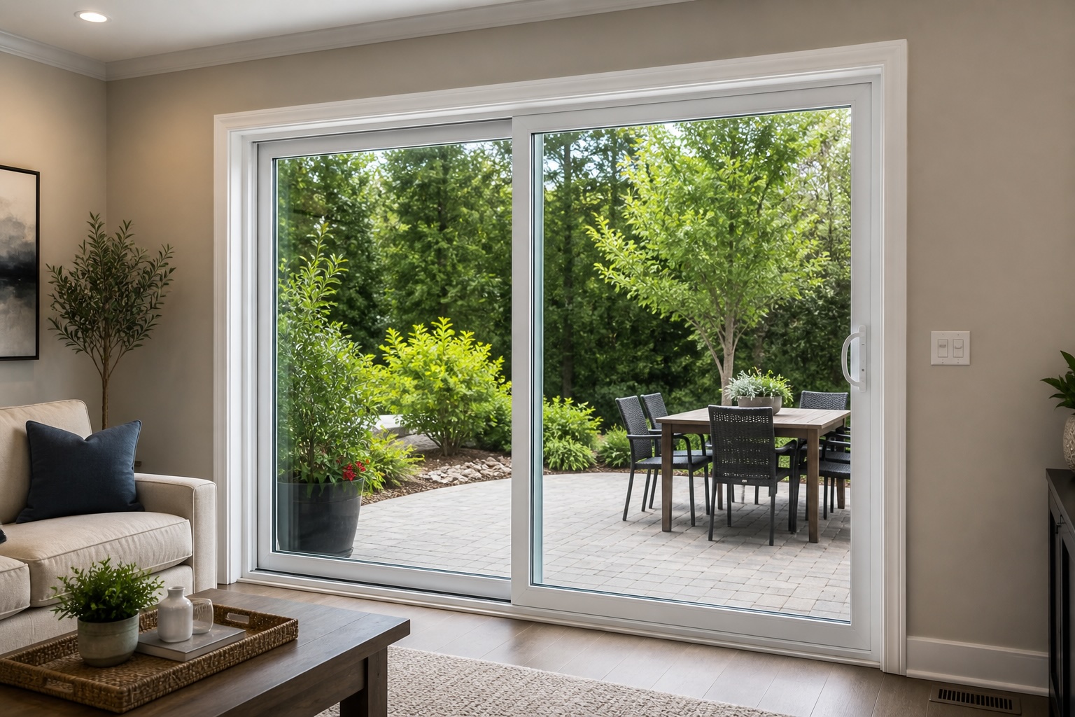 Sliding glass door inside view — Central Florida home
