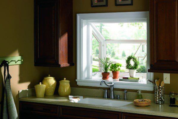 Garden window above kitchen counter — Central Florida home