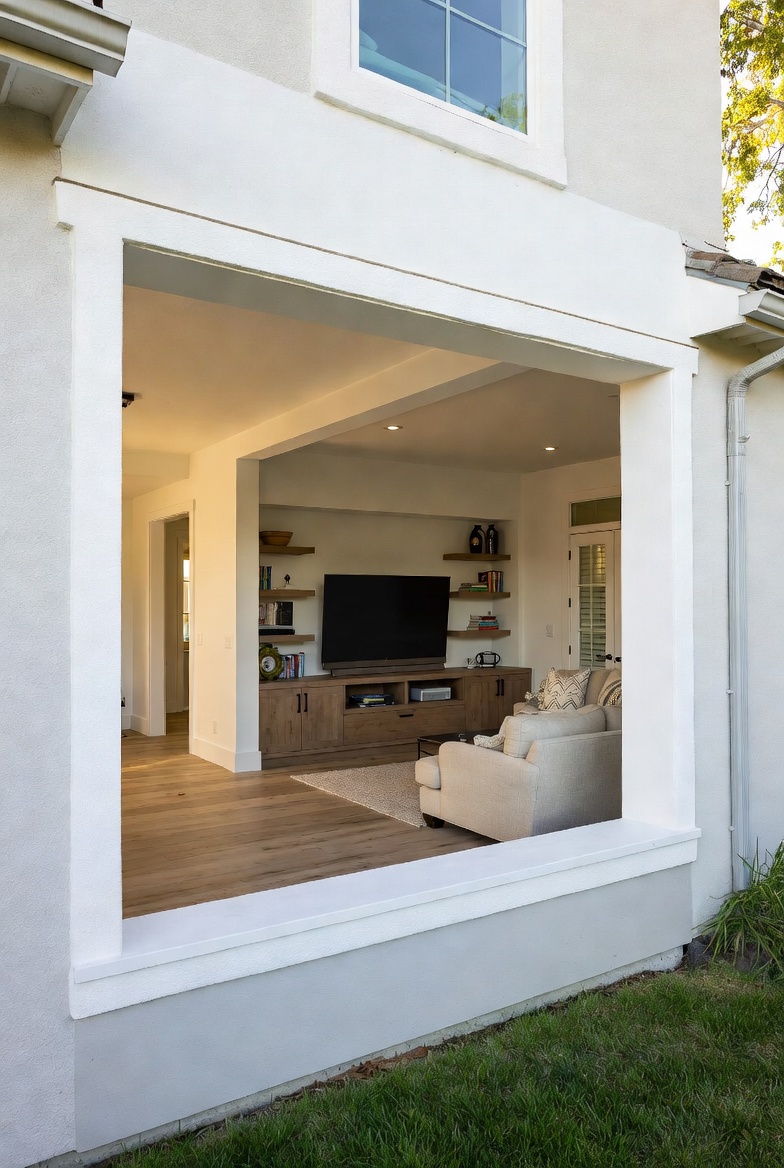 Picture window exterior view — Central Florida home