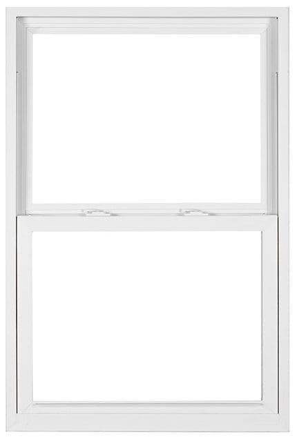 White vinyl single hung replacement window — Simonton window for Central Florida homes